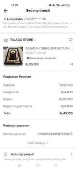 Product Review of SAJADAH TEBAL EMPUK TURKIY UKURANN DEWASA ANTI SLIP DAN ISI BUSA from L**N 0