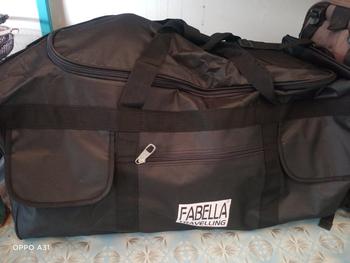 Product Review of Tas travel BIG SIZE tas pakaian fabella tas mudik tas jalan bepergian tas minggat jumbo ori baju from B**y A** 0
