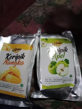 Product Review of Keripik Buah Nangka Apel Salak Nanas Mangga Rambutan 50 gram Renyah Ngangenin Food Snacks Cemilan Manis Kripik Pisang from r**y 0