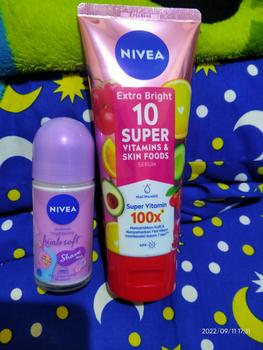 Product Review of NIVEA Body Care Package - Extra Bright 10 Super Vitamins + Shaveless Deodorant - Mampu  Mencerahkan Ketiak dan Melembutkan Kulit from c**n 1