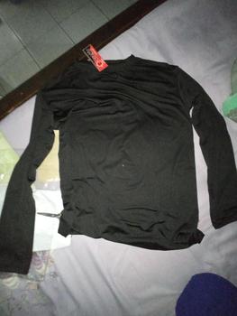 Product Review of Manset baju Jumbo Lengan Panjang Kerah Turtleneck Dalaman Melar Nyaman Spandex Wanita Lembut Atasan Kaos Polos from m**🍒 1