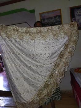 Product Review of [FREE BABY GOLD] Mukena sutra millo seroja tuton full kd [COD] from D**n Y**n 0