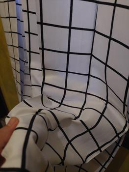 Product Review of tirai Gorden Plisket Katun Polymicro Terbaru Motif Kotak-Kotak dengan Dekorasi Menarik Dekorasi Pintu Jendela Biru minimalis murah kawat white hordeng plimickro Curtain abu aesthetic from m** 0