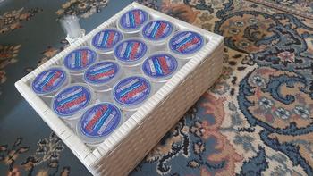 Product Review of Tempat Aqua Gelas Rotan Sintetis Isi 12 dengan Handle dan Tempat Sedotan from s**y 1