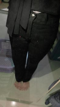 Product Review of HTM - Hight waist Loose Jeans Hangover Celana Panjang Jeans Wanita Jumbo Bawahan from p**💐 0