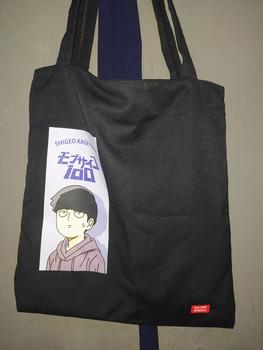 Product Review of MOB PSYCHO Totebag Kanvas Anime / Tote Bag Anime Shigeo Kageyama Mob Psycho / Totebag Hitam Resleting Premium from S**u 0