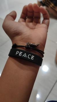 Product Review of Peace - Hitam - Gelang Wristband by Embracelet from d**w 0