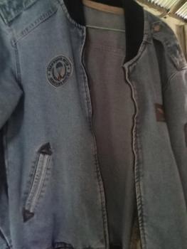 Product Review of JACKET BOMBER JEANS CAP KULIT PRIA DAN WANITA panjang motif jaket  casual  tebal cowok  distro from n**a o**a h**y 1