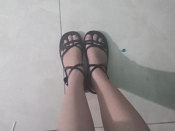 Product Review of Dép nữ xỏ ngón hai quai khóa vuông 3 MÀU TRẮNG ĐEN BE( Form chuẩn) DéP Shoes Nhung Jean from p**o 0