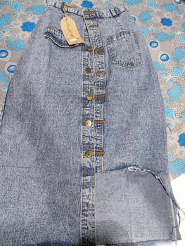 Product Review of rok jeans riped terbaru wanita/rok jeans sobek wanita/rok jeans terbaru/shabhira16 from d** k**o 🥰** 0