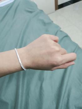 Product Review of Lắc tay bạc Ý 925 mạ vàng trắng kiểu dáng dây rút DUYSON SILVER, vòng tay nữ bạc xi kim đính đá CZ 5A  cao cấp [LTXK2] from H**a 0