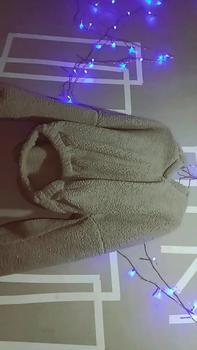 Product Review of Sweater Hoodie Crope V Bear Sherpa Bulu Domba Fit Wanita Tebal Oversize Cream from f** 0