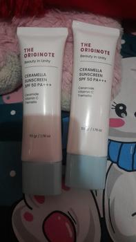Product Review of THE ORIGINOTE CERAMELLA SUNSCREEN SPF50PA++++ 50GR from S**🤍 0
