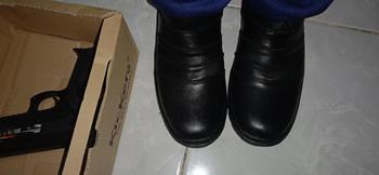 Product Review of Sepatu Boot Touring pria bahan kulit asli warna hitam resleting samping Boots Hitam from B**w 0