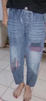 Product Review of SELLA GARIS BLACK CELANA BAGGY JEANS Bordir Kantong Karet Samping from L**u K**i 0