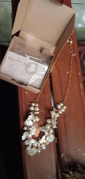 Product Review of (BUY 1 GET 1 FREE ) Kalung Crystal Beads Choker Necklace Pearl Premium Sale from r** 0