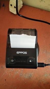 Product Review of Eppos EP5813 Mini Mobile Printer Thermal Bluetooth 58mm Portable RPP02N EP 5813 Print Struk PPOB Mokapos Qasir Pawoon EP-5813 Baterai Hitam Paper Label from w**g 1