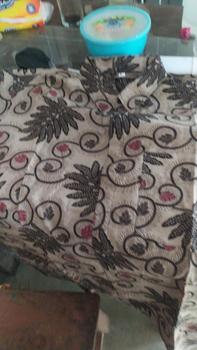 Product Review of Atasan Batik Couple Blus dan Hem Pria Best Seller Kain Katun (Motif Ukel Sopal) Batik Blouse Baju Seragam Pasangan Sarimbit Keluarga from K**L 0