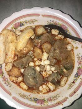 Product Review of JDM Food Baso Mix Tulang Rangu Pedas - Baso Aci Instan Food - Bawang, Makanan Ayam Seblak Kuah from A**i D**a S**a 0