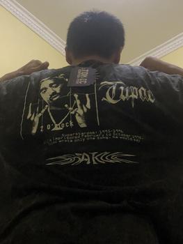 Product Review of Kaos Oversize Hiphop Rapper 2PAC Washed from A**f b**n h** 1