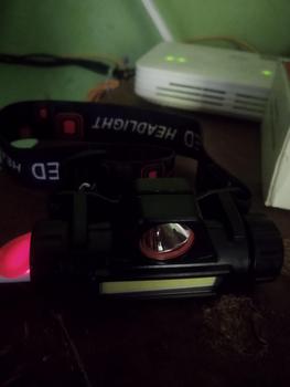 Product Review of SENTER KEPALA LED HEADLIGHT FLASHLIGHT USB RECHARGERABLE Q5 + COB LED from h**2 0