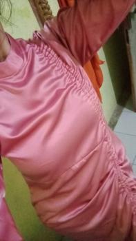 Product Review of andini dress (READY STOK) silk dress pemium velvet satin dress gaun bridesmaids dress serut silk simple kekinian maxmara dress lamaran dress kondangan dress jumbo bigsize upsize from P**🦋 1
