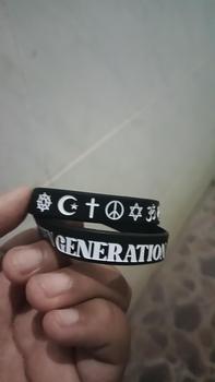 Product Review of Peace - Hitam - Gelang Wristband by Embracelet from D**🥷 0