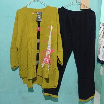 Product Review of ONE SET SETELAN RAYON SABLON LENGAN 7/8 MOTIF PRS2 WARNA POLOS from S**n 2