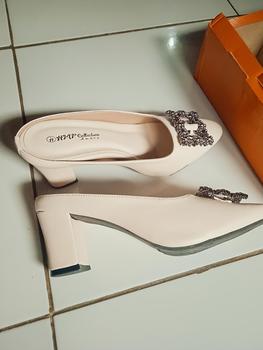 Product Review of HMF Yuiko High Heels Mules Wanita 7 cm AR08 from l**6 2