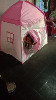 Product Review of Tenda Anak Model House Rumah Jendela AN8112 Tenda Bermain Princess Castle Outdoor Biru dan Pink from Q**a f**n 0