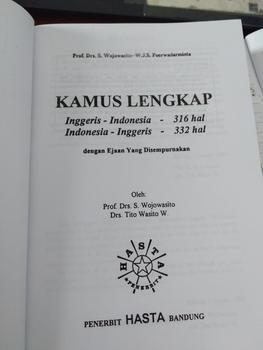 Product Review of Kamus Lengkap Bahasa Inggris Indonesia dan Indonesia Inggris Hasta from y**y 3