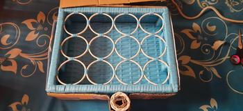 Product Review of Tempat Aqua Gelas Rotan Sintetis Isi 12 dengan Handle dan Tempat Sedotan from o**e 0