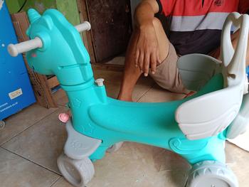 Product Review of Mainan Jungkat Jungkit Anak Seesaw Prosotan Kuda Kudaan Permainan Plastik Mainan Anak Balance Lucu 001-M1503 from N**i 0