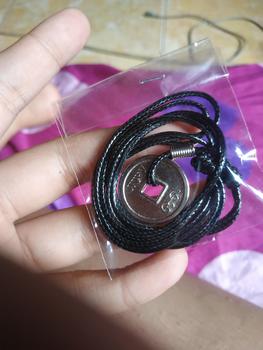 Product Review of Kalung Tali Pria Wanita Liontin Koin China Besi Anti Karat from T**A 0