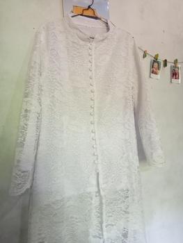Product Review of Kebaya tunik naila brukat halus premium- full kancing Polos Hitam Putih Navy Bawahan Bordir Dress Panjang Semi Wanita Pesta Atasan Seragam Setelan Kondangan Mewah Wisuda from P**A D**I L**I 0