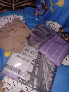 Product Review of Jilbab Segiempat Voal Motif Koran Arab Voal Premium hijab from _**n 1