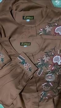Product Review of Gamis Bordir Katun Toyobo Import/Dress/Pakaian Wanita/Baju muslim/terbaru/terlaris/terpopuler/COD Lembut Muslim Wanita Panjang Pesta Dress Maxi Dewasa Mewah Kondangan Lebaran Syari Remaja from p**k 0