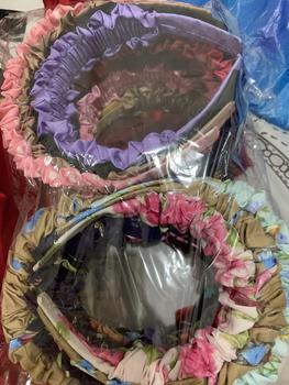 Product Review of Bando Rufle Korea Nagita Slavina - 12 pcs Headbands, Gaya Korea, Bahan Batang Anti Patah, Bahan Kain Satin Velvet from L**h 1