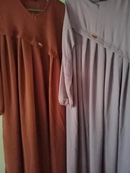 Product Review of Aluna Dress Muslim Gamis Crinkle Airflow Polos Terbaru Wanita Dewasa Muat dari BB 40 kg sampai 100 kg from C**a Y**i 2