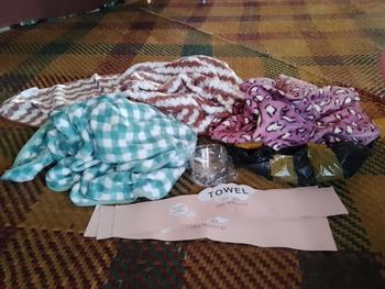 Product Review of COD Paket Handuk Dewasa 3 pcs Handuk Microfiber uk 70 x 140 cm Hadiah Kado from m**m 1