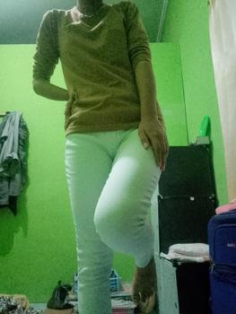 Product Review of Celana Pinggang Karet Jeans Wanita Panjang Kekinan Original Produk Denima from e**o 1