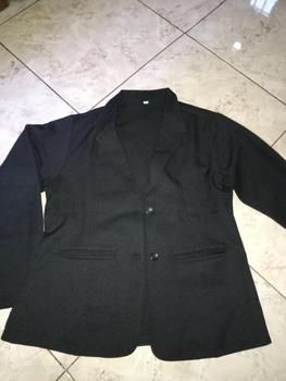 Product Review of Jas Blazer Wanita Jas Kerja Kantor Cewe Polos Dewasa Anak Jaket Blezer Cewek Pakaian Formal Kantoran Dasar Hitam Abu  Bahan Panjang Kancing Jumbo Big Size Cardigan Rompi Outer Perempuan  Ootd Korean Style Seragam Slimfit from d**1 0
