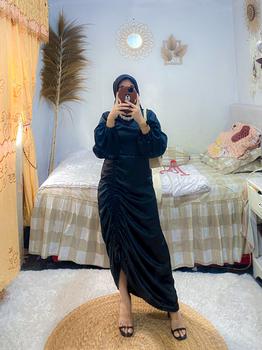 Product Review of andini dress (READY STOK) silk dress pemium velvet satin dress gaun bridesmaids dress serut silk simple kekinian maxmara dress lamaran dress kondangan dress jumbo bigsize upsize from C**t V**a 1