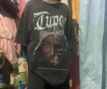 Product Review of Kaos Oversize Hiphop Rapper 2PAC Washed from M**✨ 2