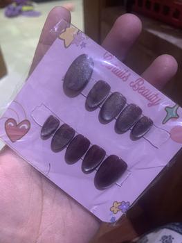 Product Review of Kuku Palsu Cat Eye | Press On Nails | Custom Fake Nails | Hand Made | Nail Art Murah from I** A**u 1