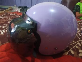 Product Review of Helm Bogo full leher retro premium SNI dewasa hijab Wanita Pria SNI Terbaru Kaca Cembung Motorcycle from k**h 1