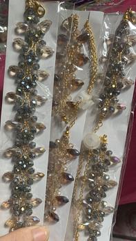 Product Review of konektor kristal mevah blink blink gold tali masker penghubung hijab headloop mewah elegand konector from 𓍢**. 1