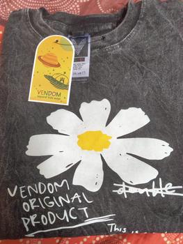 Product Review of Vendom Kids Baju Kaos Anak Washet Laki-Laki / Perempuan Unisex Umur 1-12 Tahun Bahan Cotton 30S Katun Santai Polos Hitam from 1**💞 0