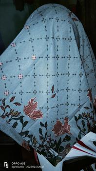 Product Review of Hijab Segiempat Motif Syari Mudymudy from A**9 0