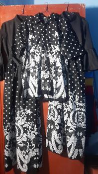 Product Review of COUPLE GAMIS ALL SIZE KEMEJA PENDEK BALOTELLI SILVER from f**y 0